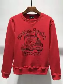 dsquared2 logo sweatshirt fashion printed automobile red ds287